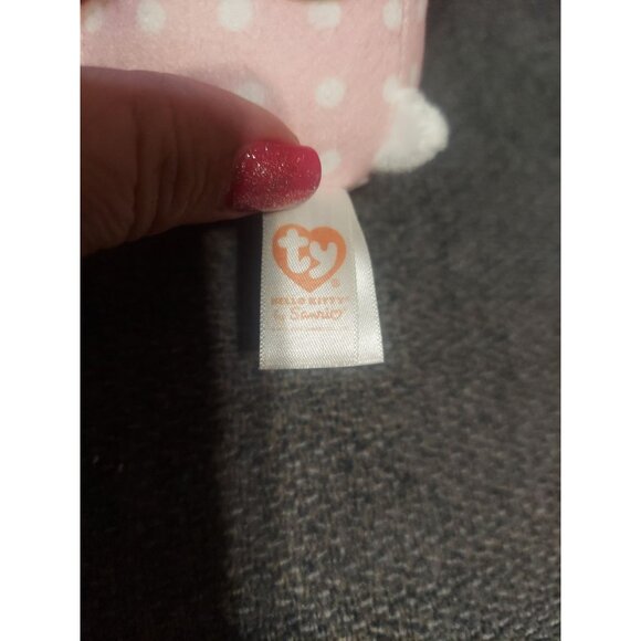 Hello Kitty 2014 Retired Sanrio TY Beanie Babies Hello Kitty 6" Musical Rattle - Picture 7 of 9
